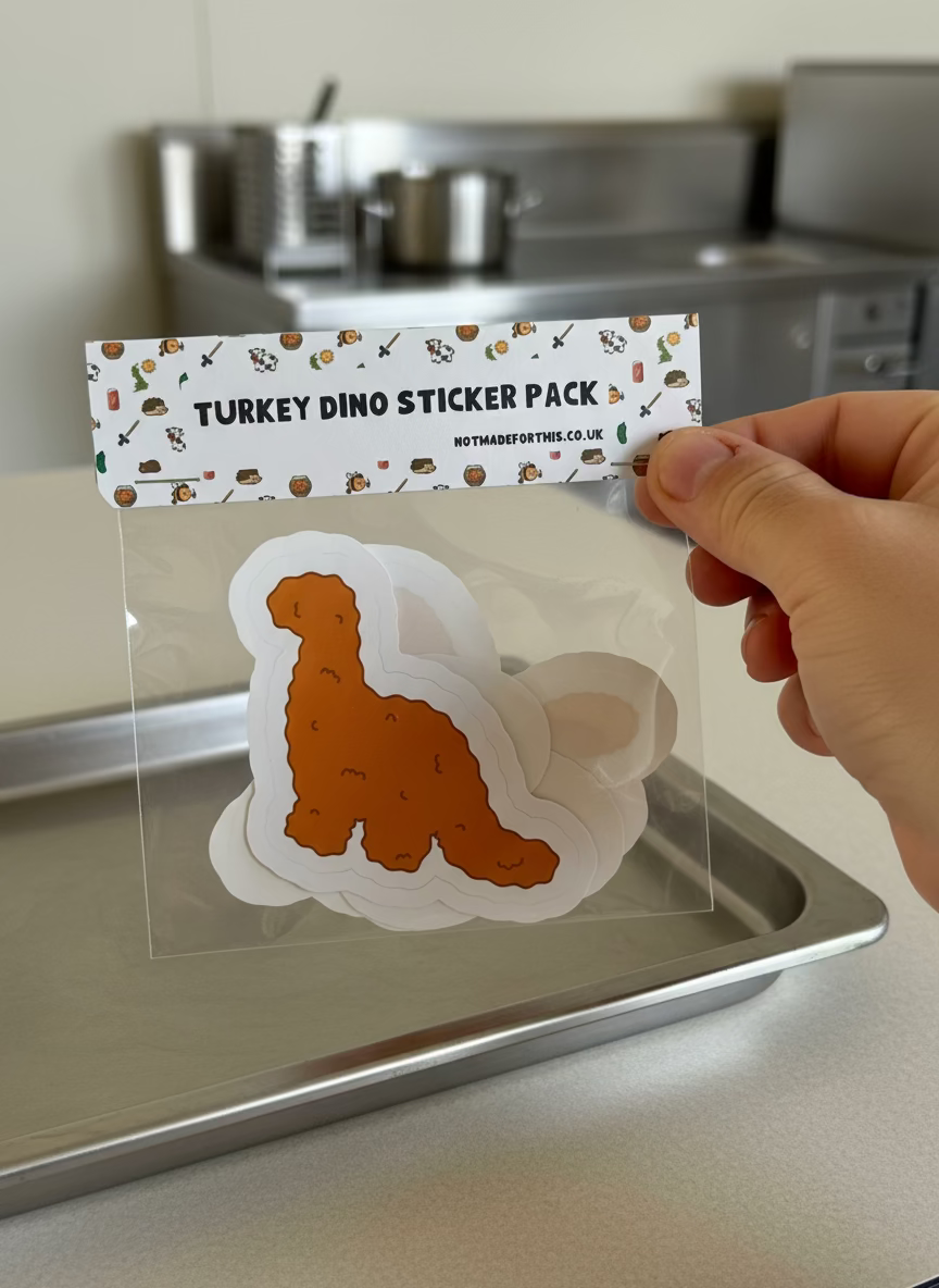Turkey Dinosaur Sticker Pack