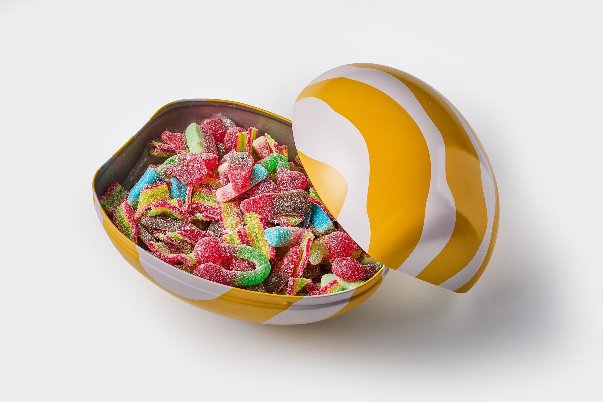 Oversized Swedish Easter Egg Tin with Candy 23cm