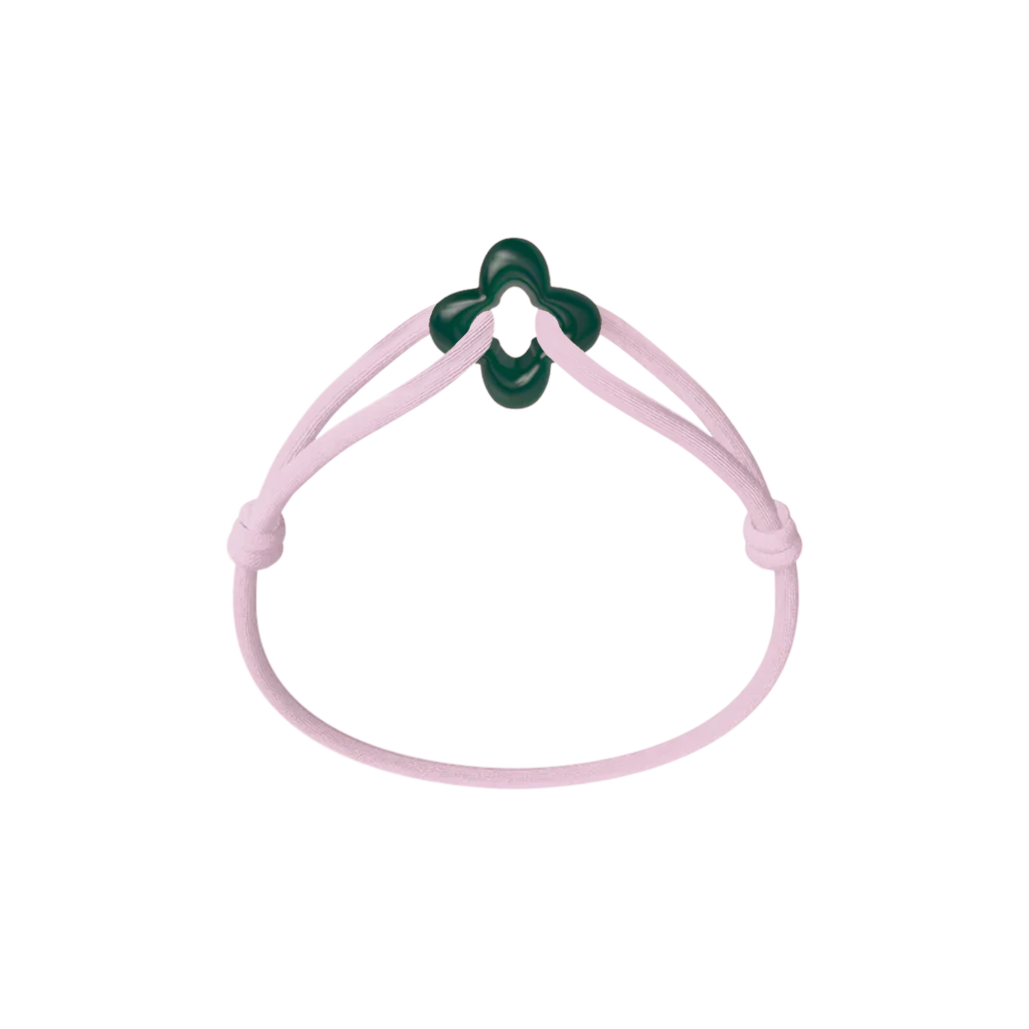 Green Clover Cord Bracelet