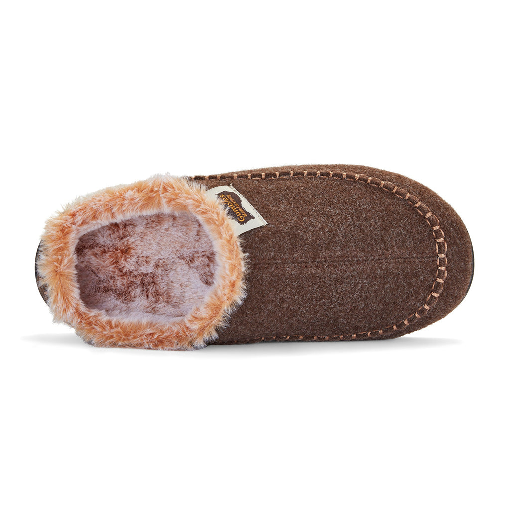 Ossa Low Women's Slipper in Chocolate and Cream