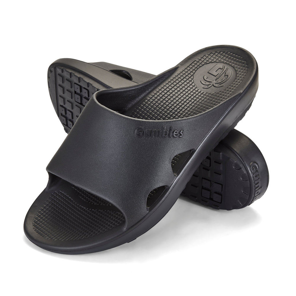 Women's Black Spa Slider Sandals