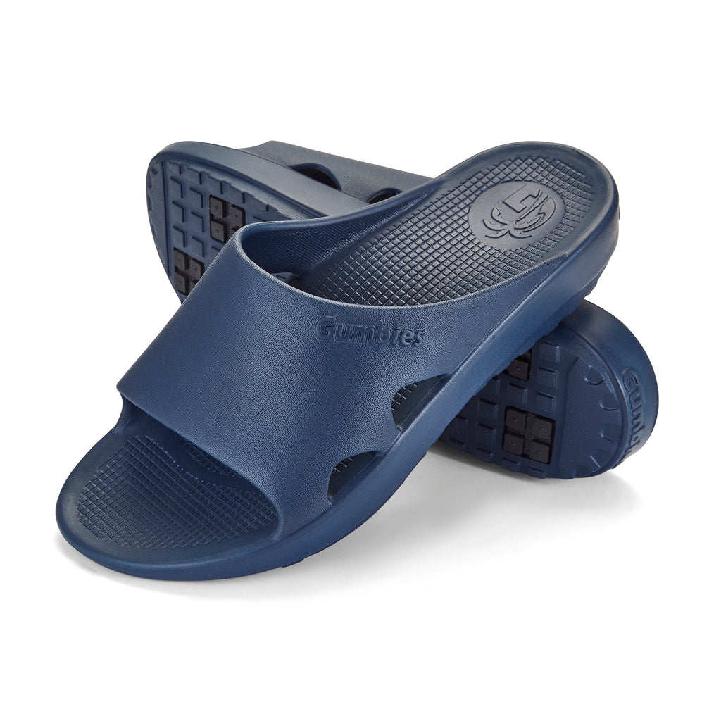 Women's French Navy Slider Sandals
