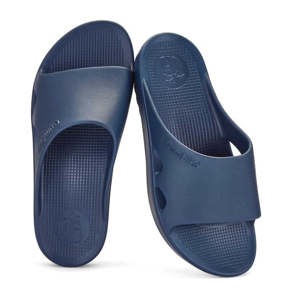 Women's French Navy Slider Sandals