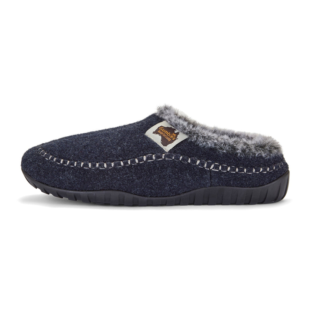 Ossa Low Men's Slippers in Navy and Grey