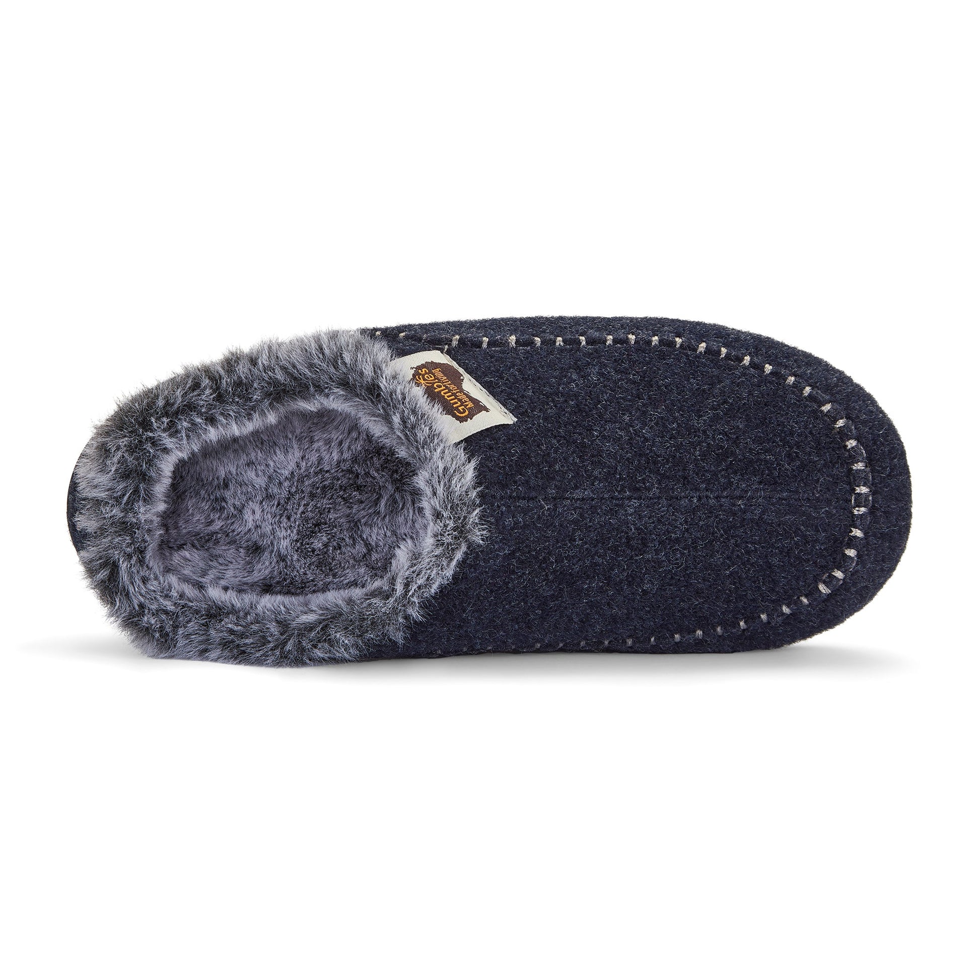 Ossa Low Women's Slipper in Navy and Grey
