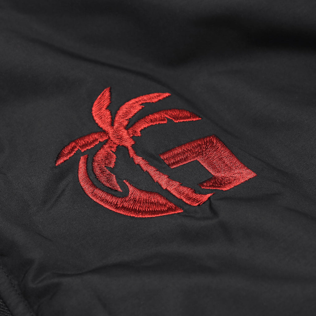 Sports Cape Black and Burgundy