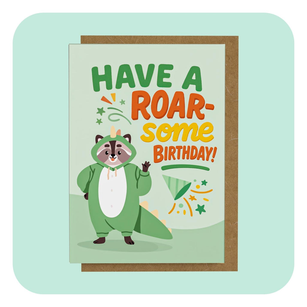 A6 Greeting Card - Roarsome Birthday!