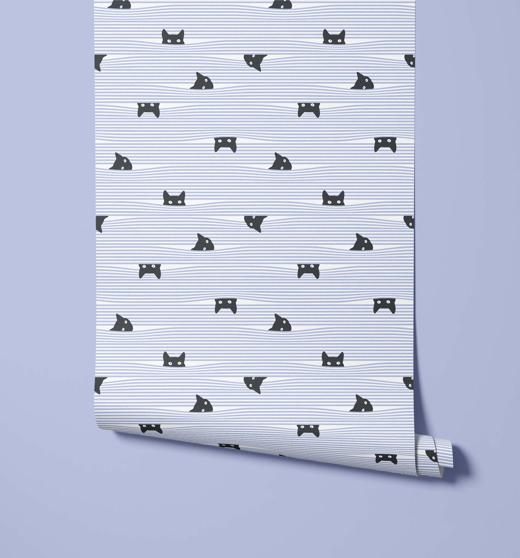 Peeping Cat Wallpaper