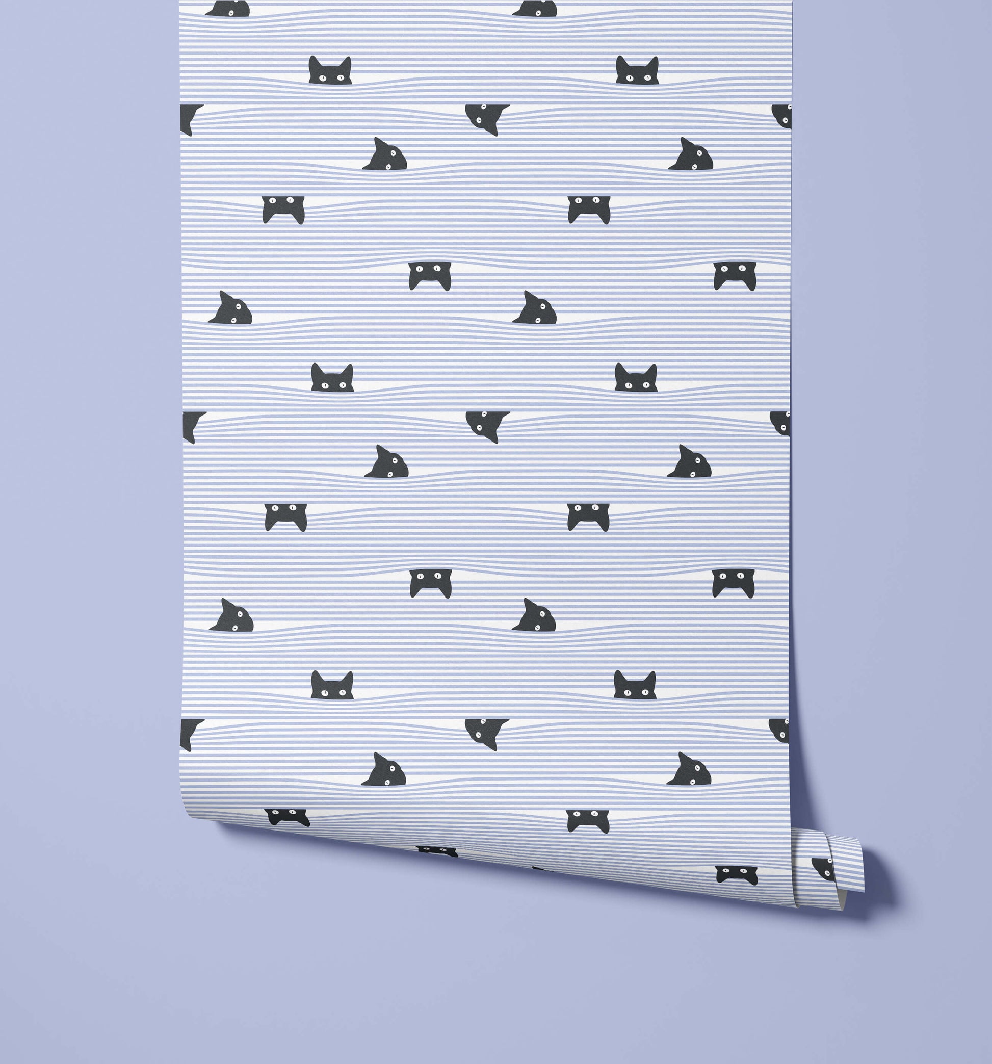 Peeping Cat Wallpaper