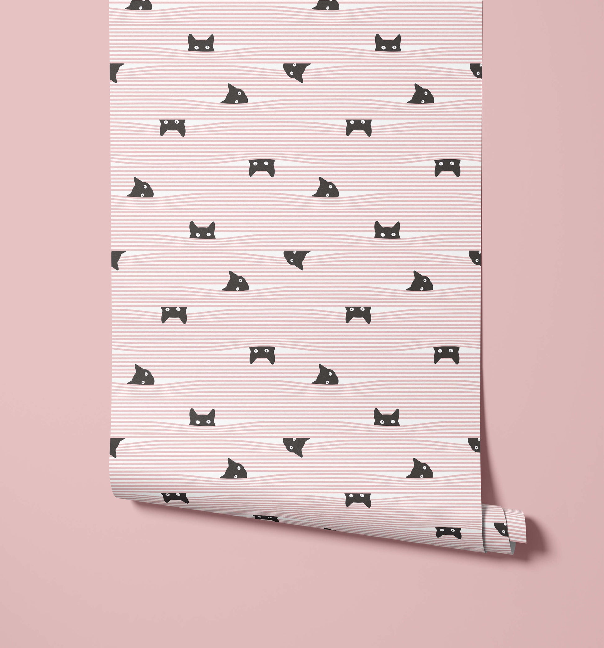 Peeping Cat Wallpaper