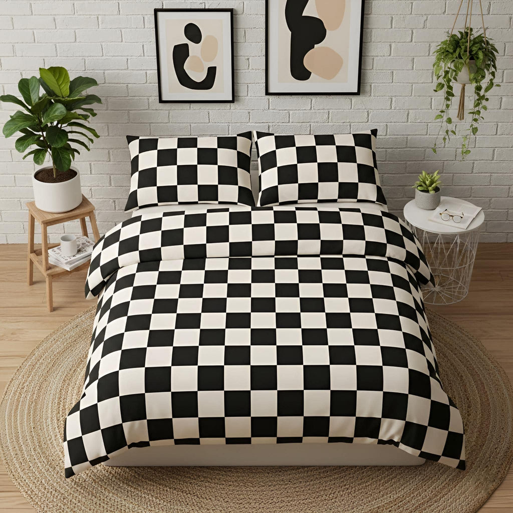 Checkerboard Bedding Set in 2 Styles