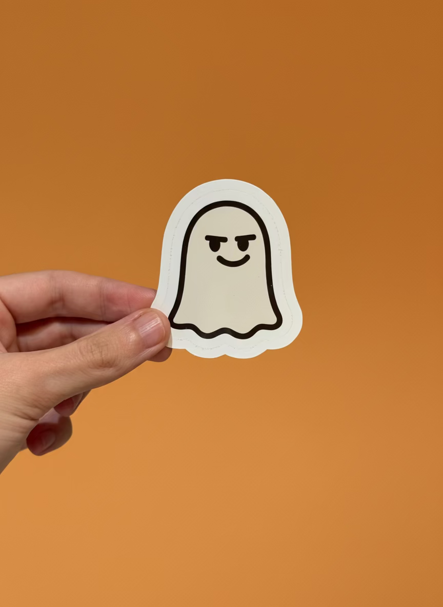 Cheeky Ghost Sticker