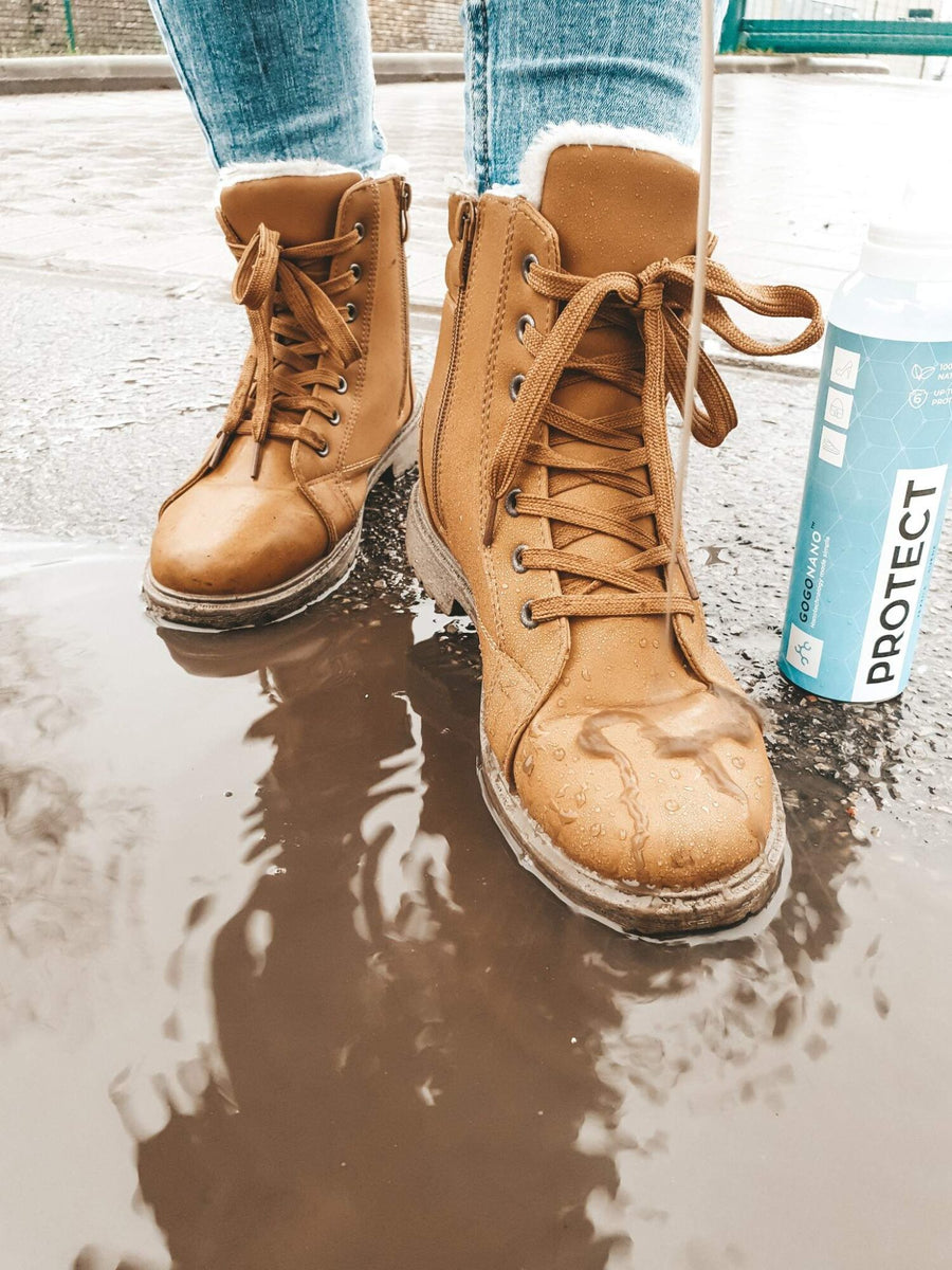 Eco-Friendly Shoe Protector Spray – Waterproof & Stain Repellent by GoGoNano at www.brixbailey.com