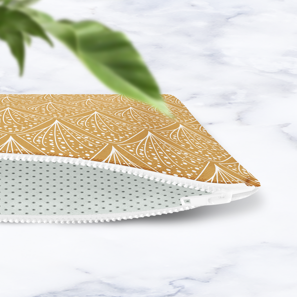 Gold Abstract Make Up Bag