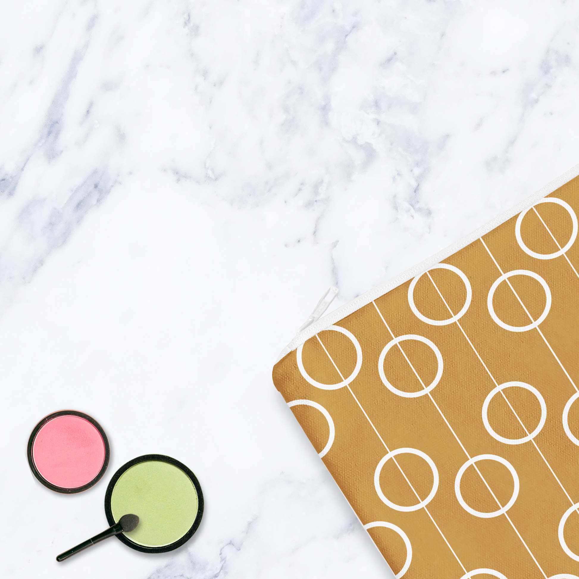 Retro Gold Make Up Bag