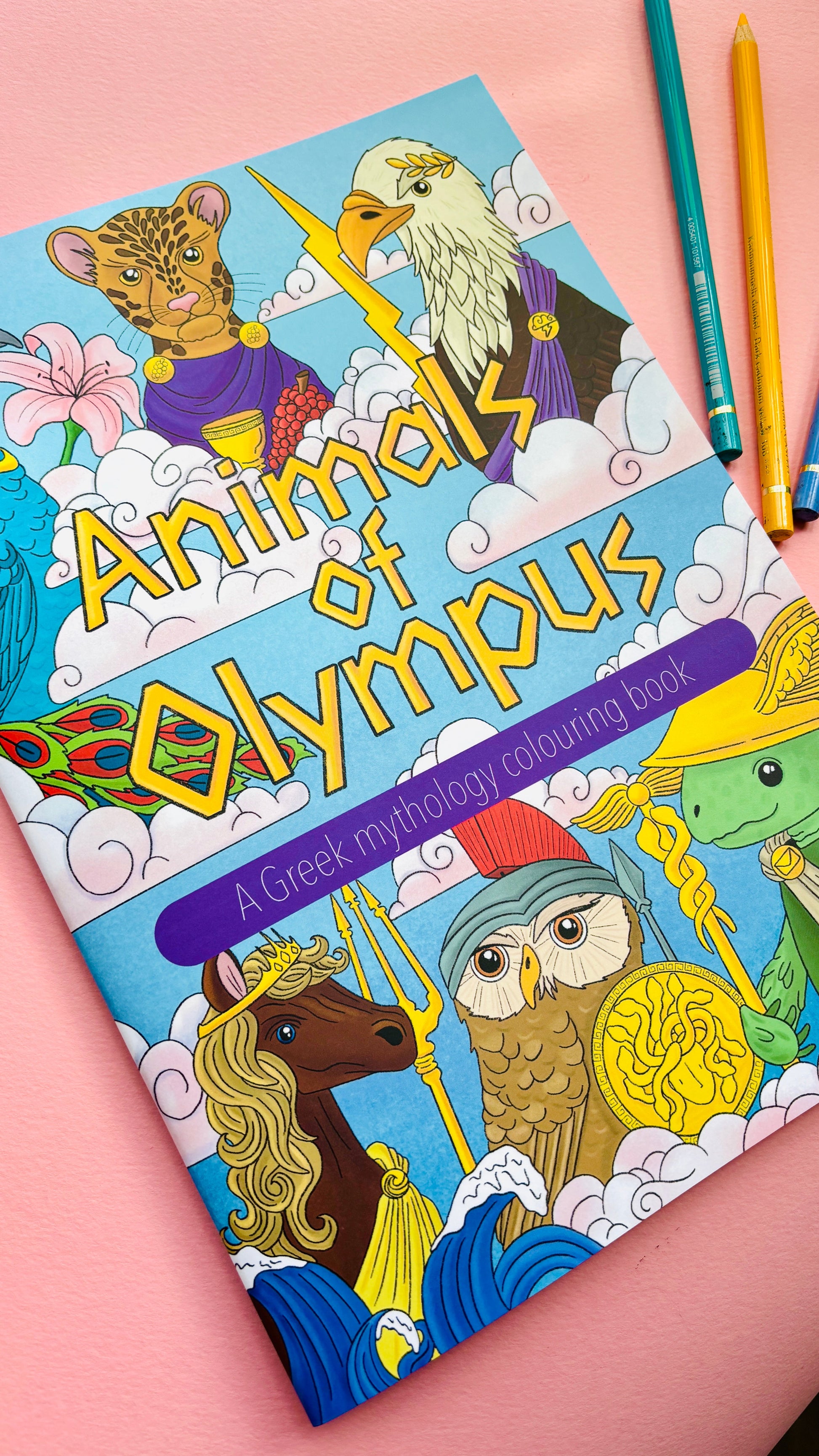 Animals of Olympus: A Greek Mythology Colouring Book
