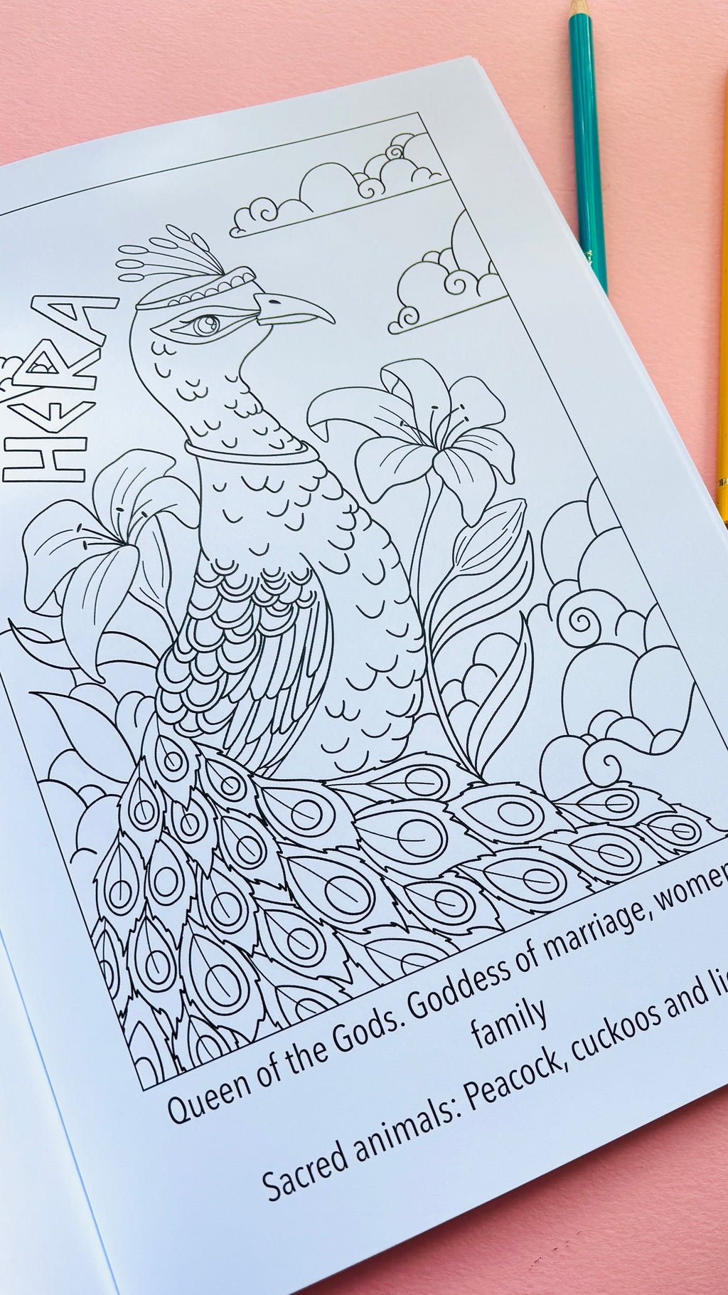 Animals of Olympus: A Greek Mythology Colouring Book