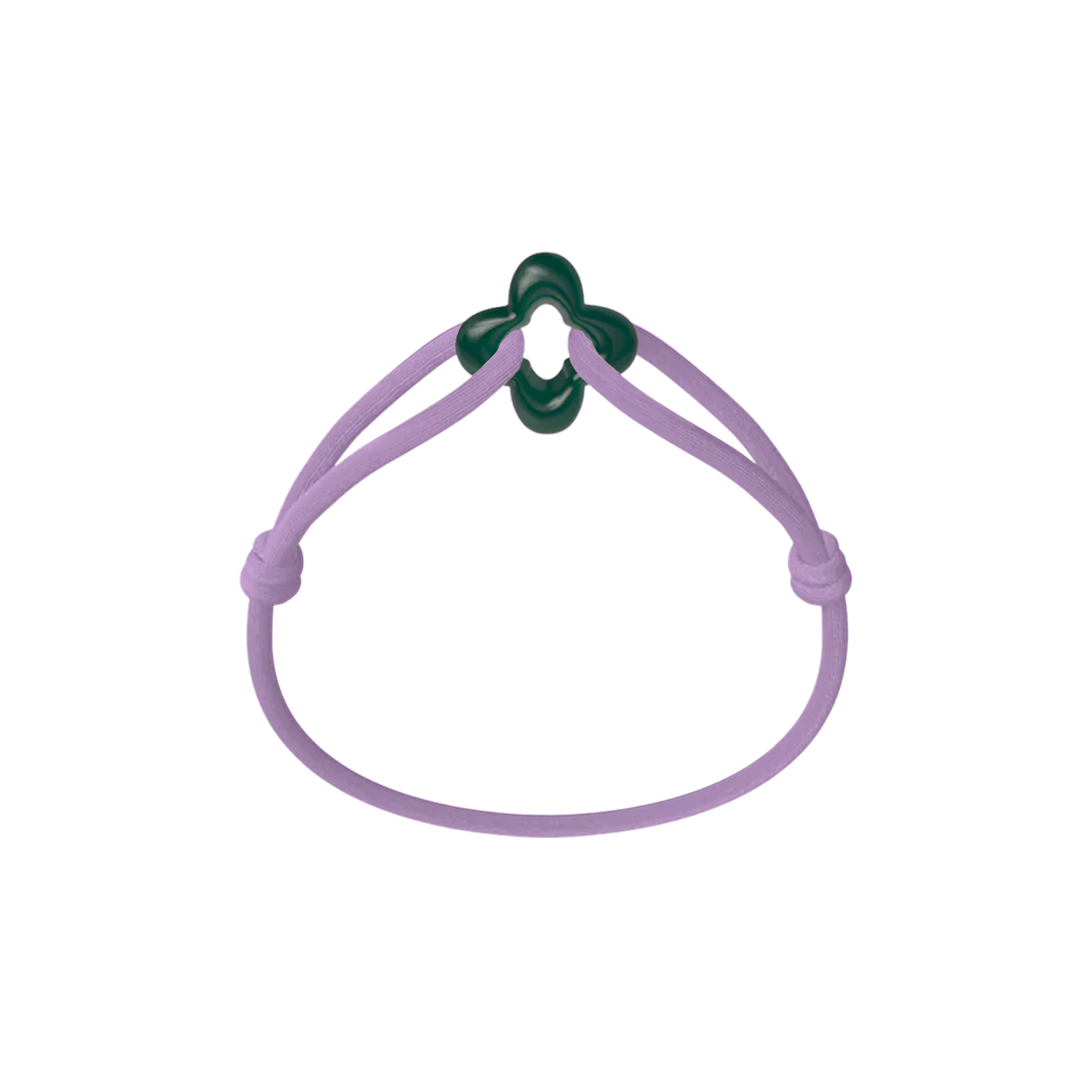 Green Clover Cord Bracelet