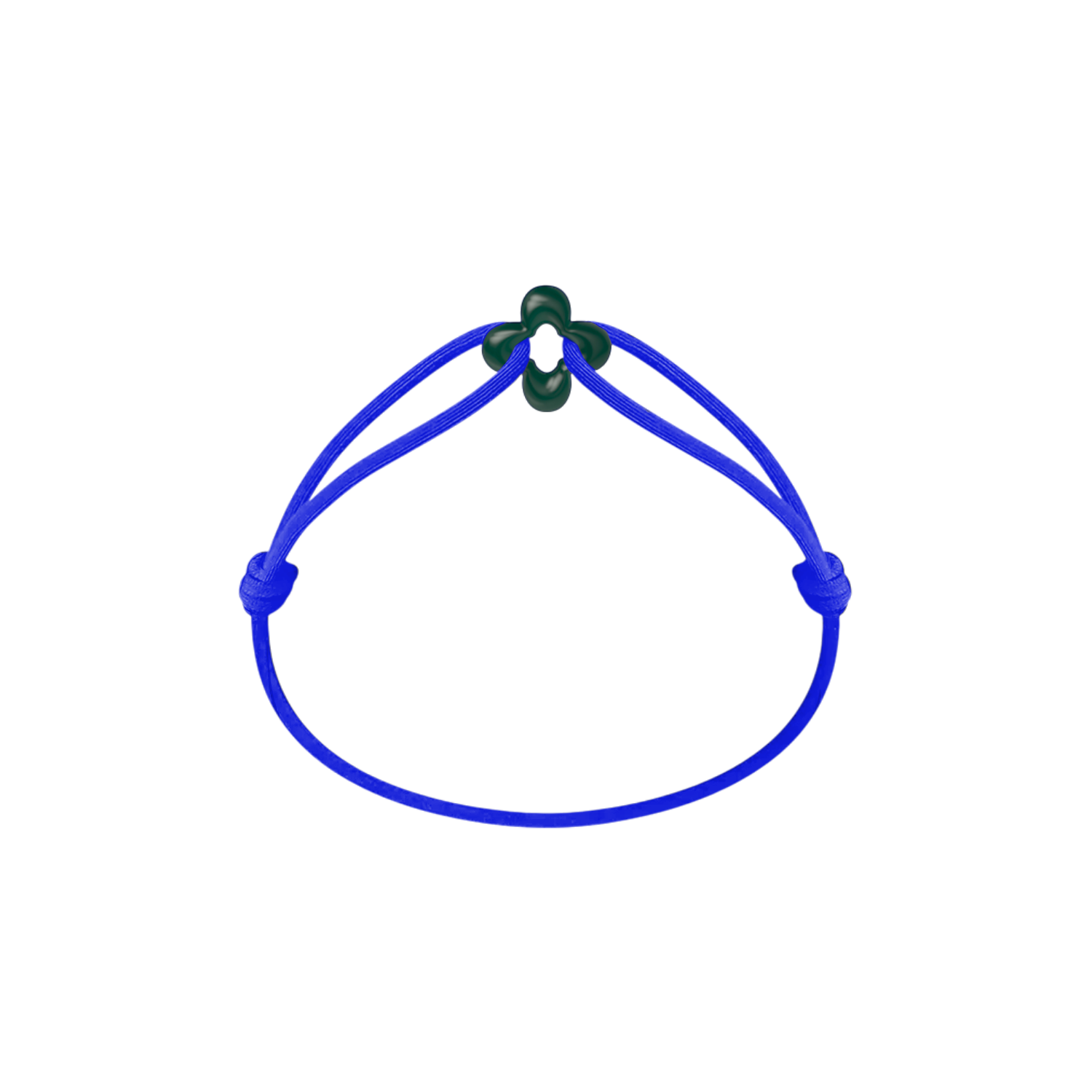 Mini Green Clover Cord Bracelet