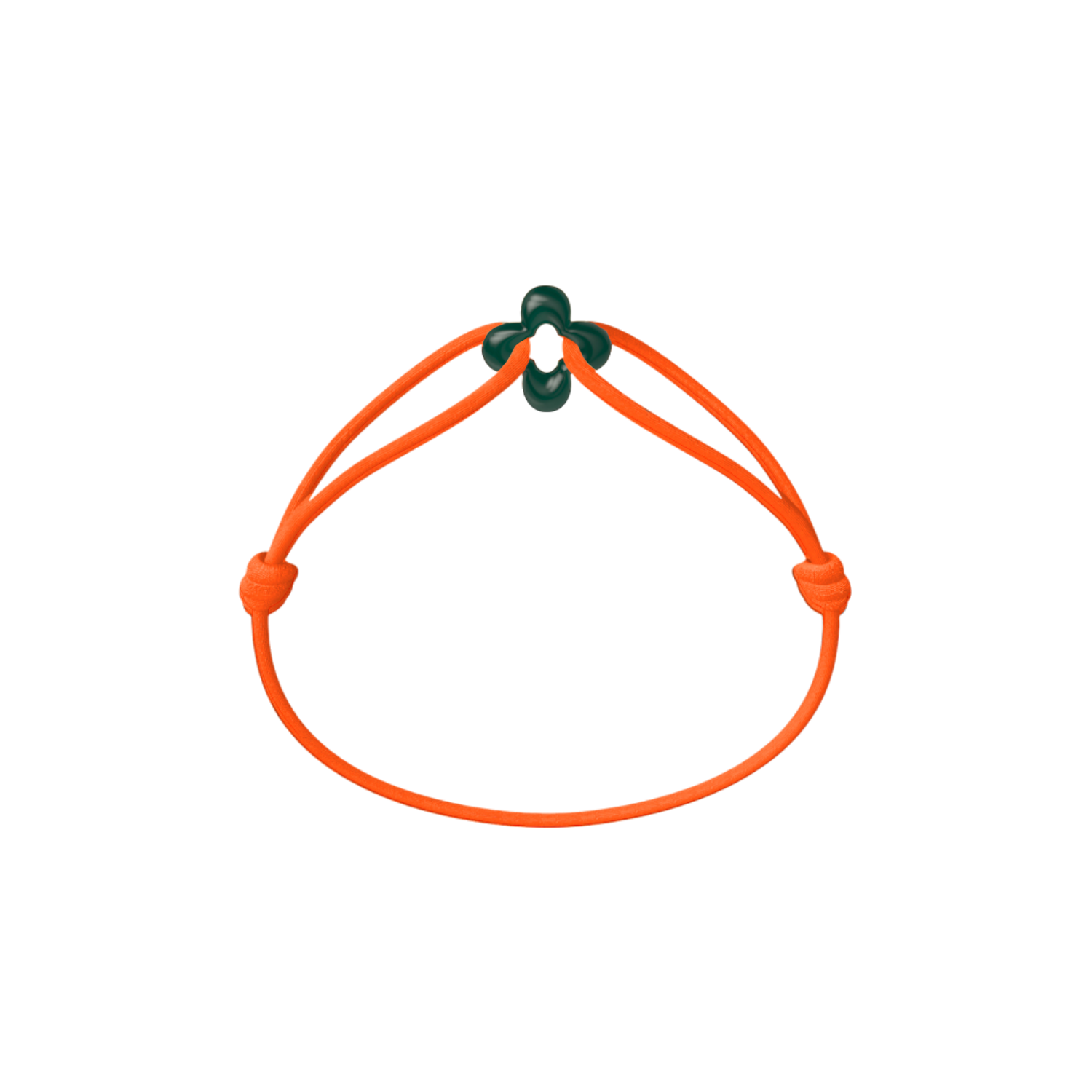 Mini Green Clover Cord Bracelet