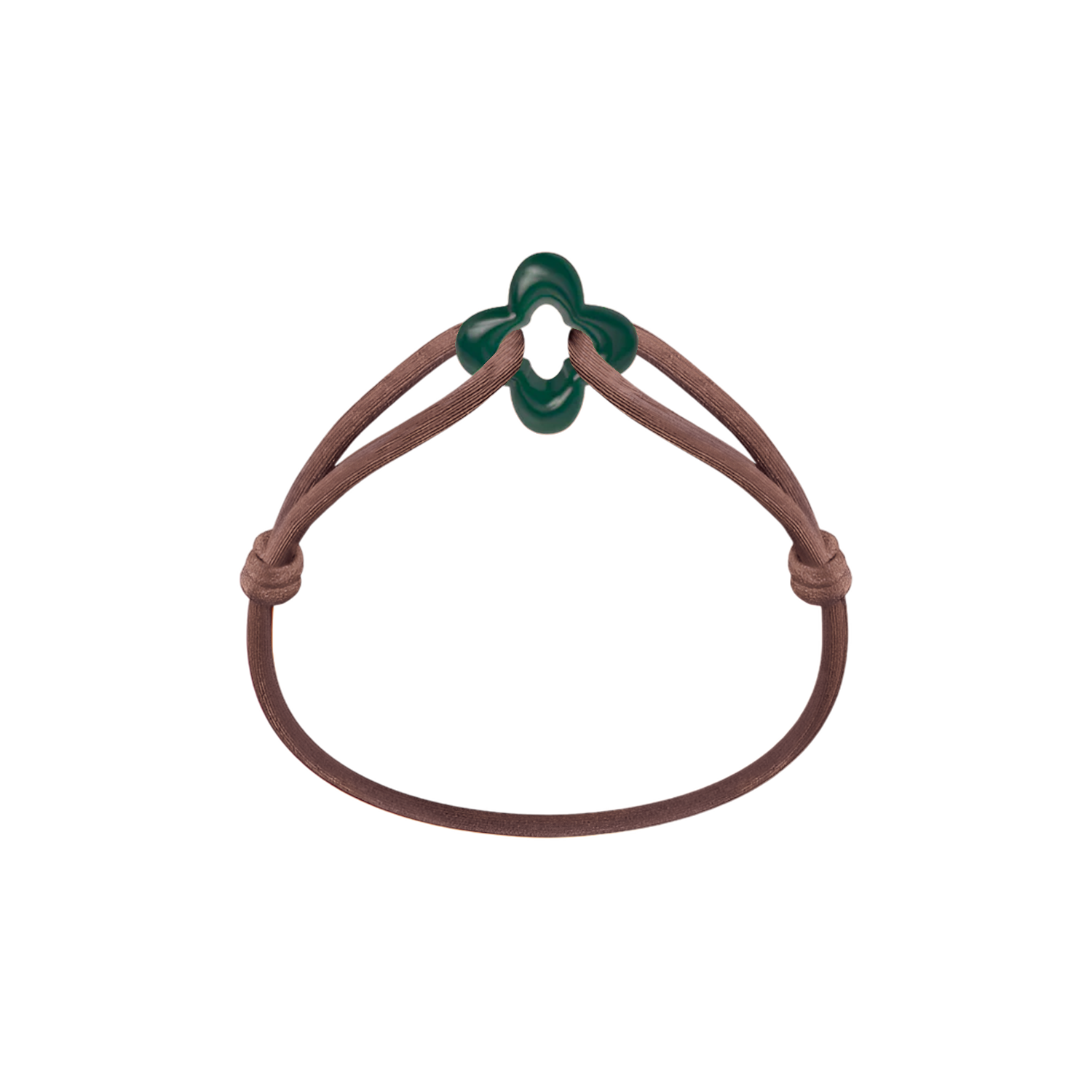 Green Clover Cord Bracelet