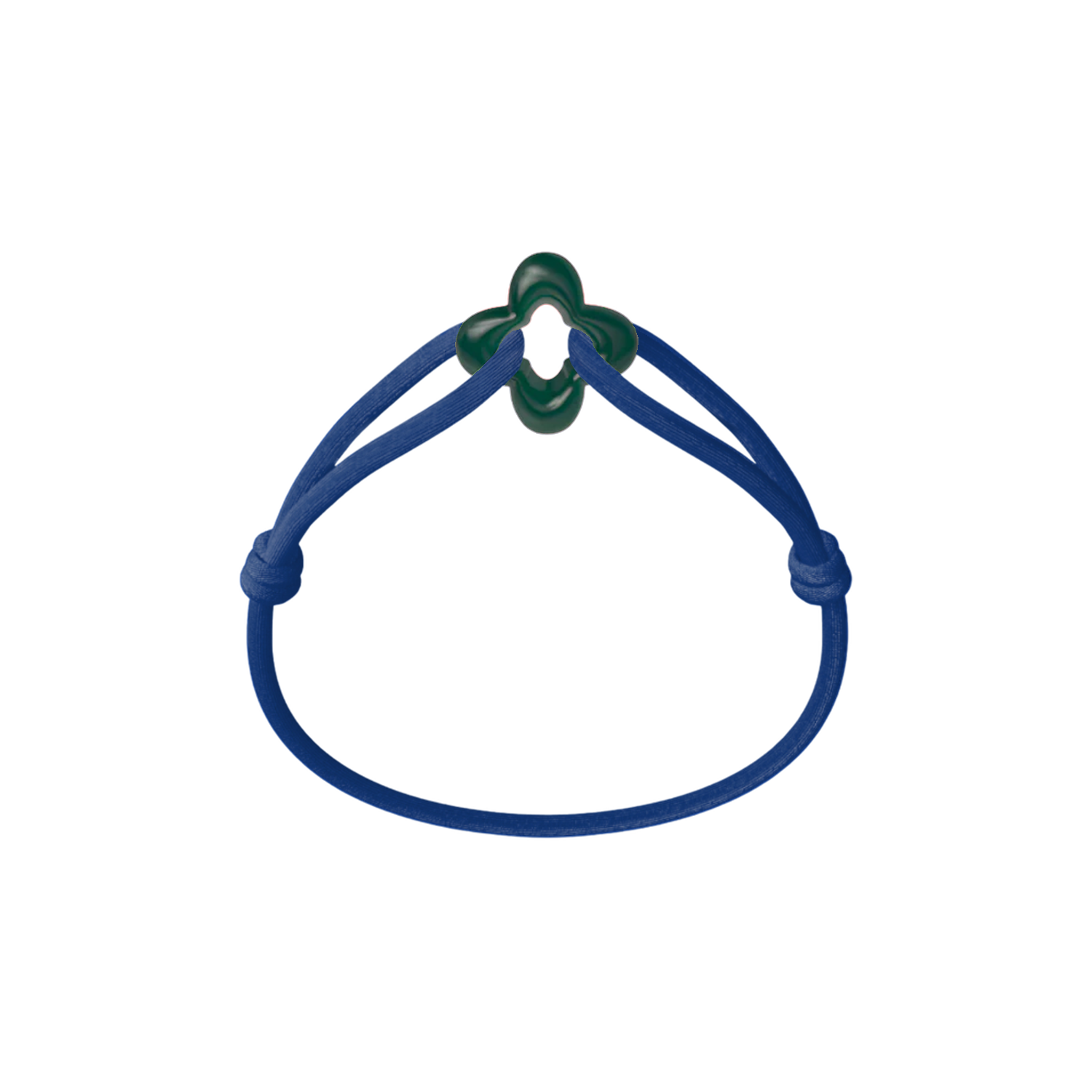 Green Clover Cord Bracelet