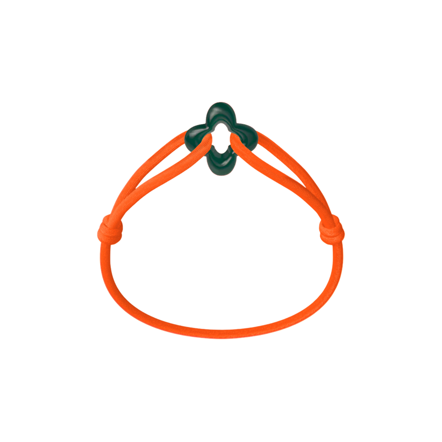 Green Clover Cord Bracelet