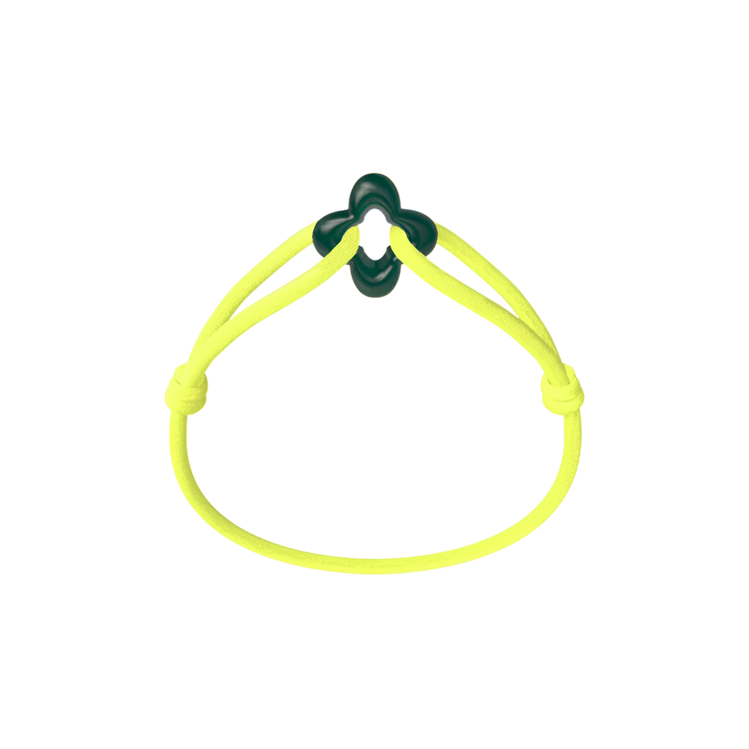 Green Clover Cord Bracelet