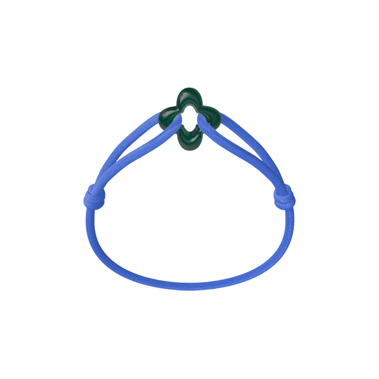 Green Clover Cord Bracelet