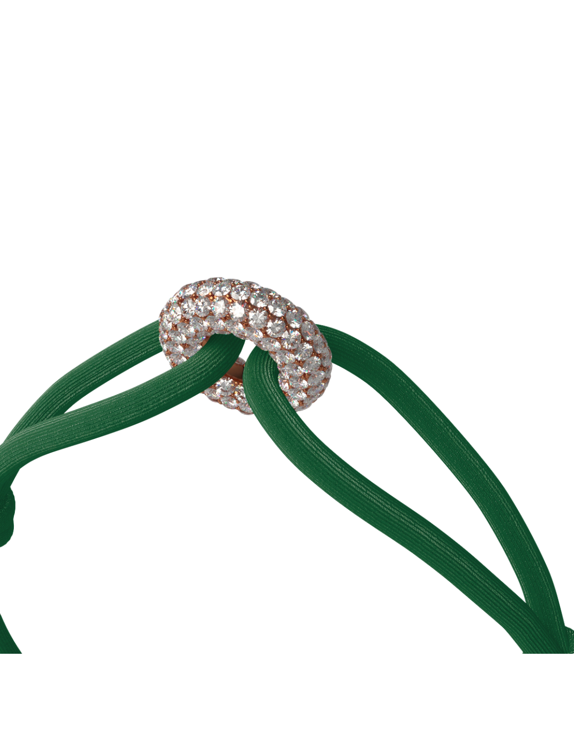 Rose Soho Pavé Cord Bracelet
