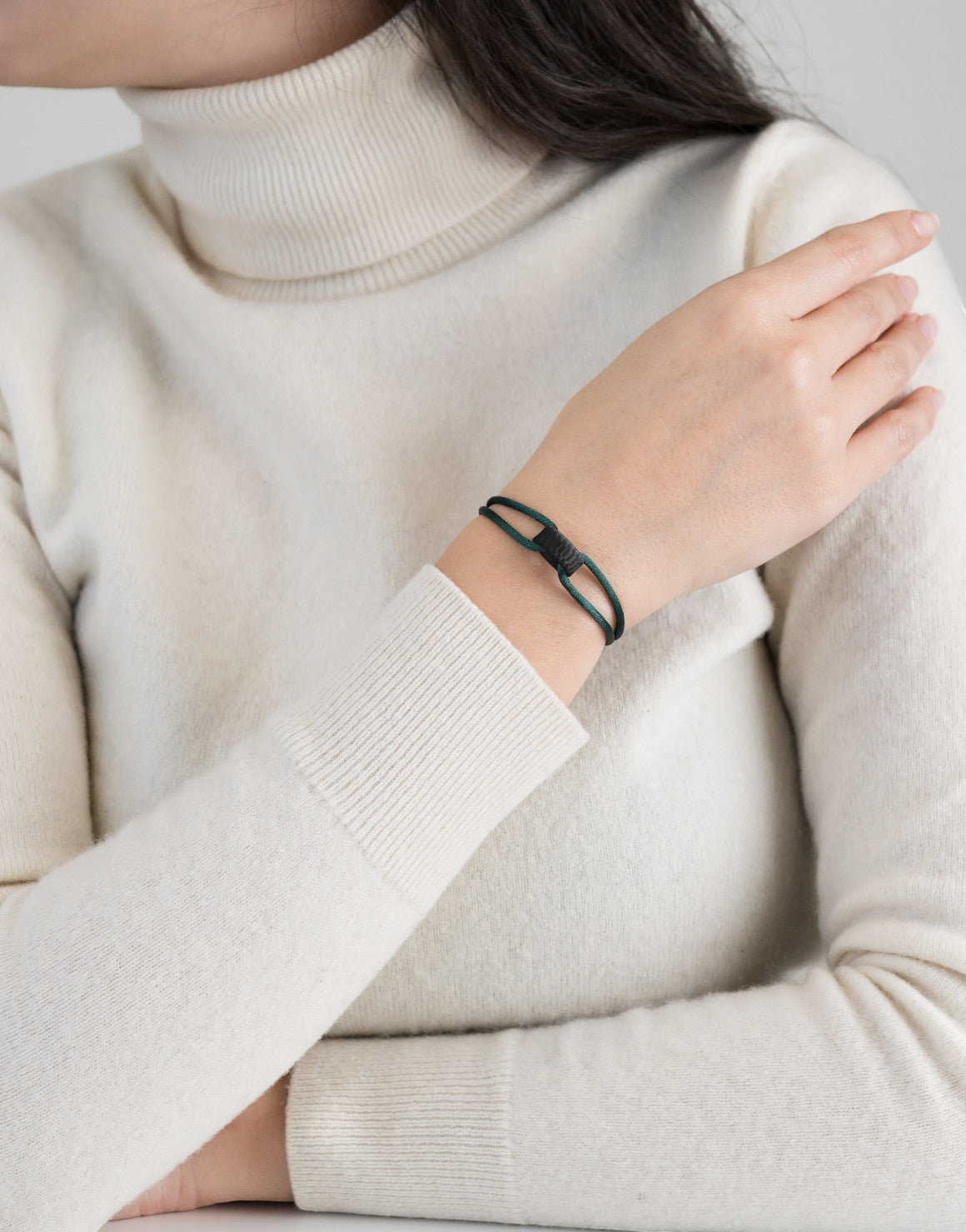 Carbon Regent Cord Bracelet