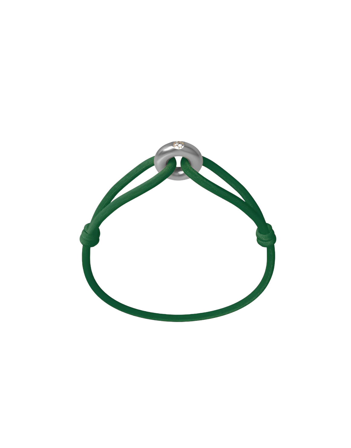 Silver Soho Diamond Cord Bracelet