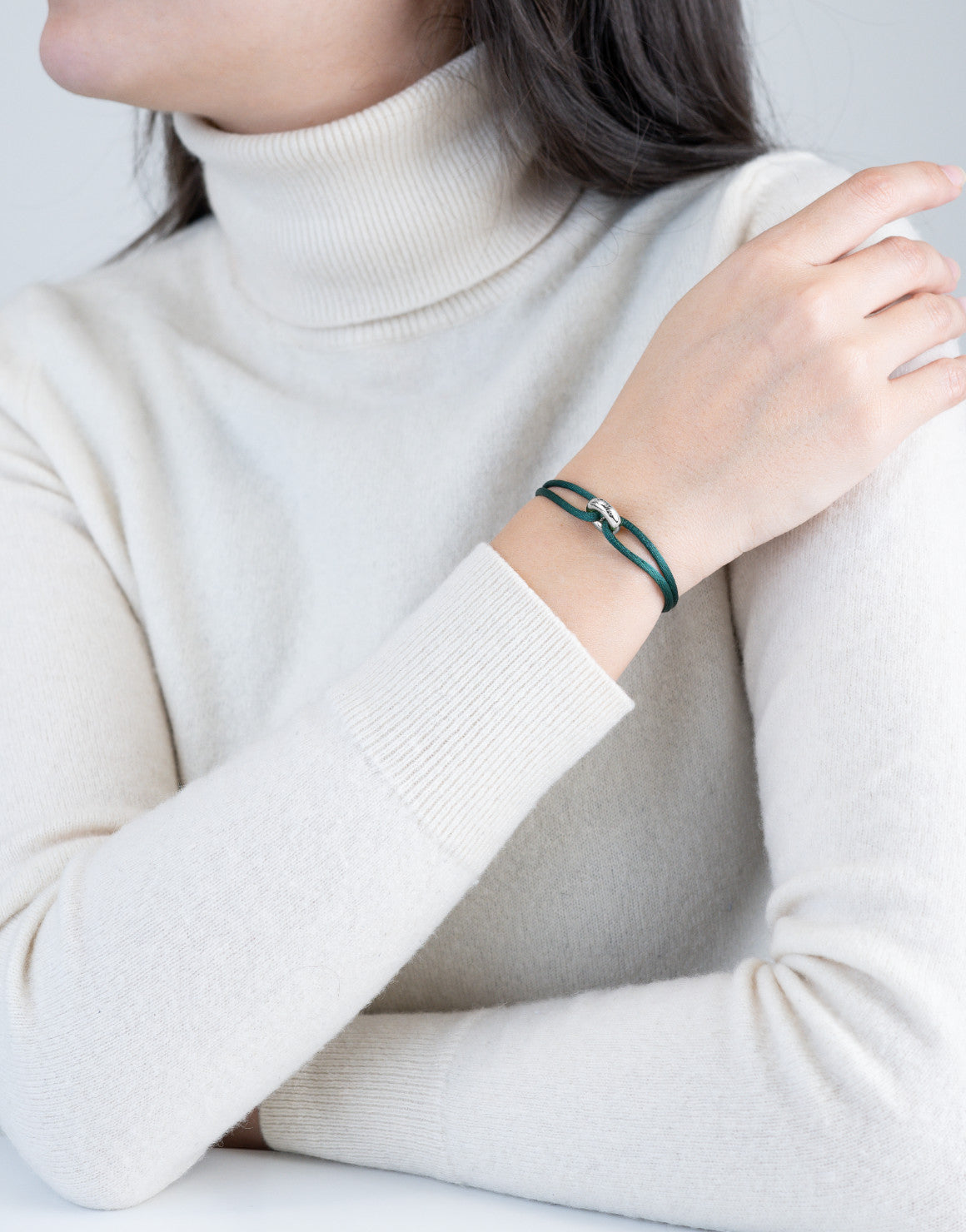 Silver Soho Cord Bracelet