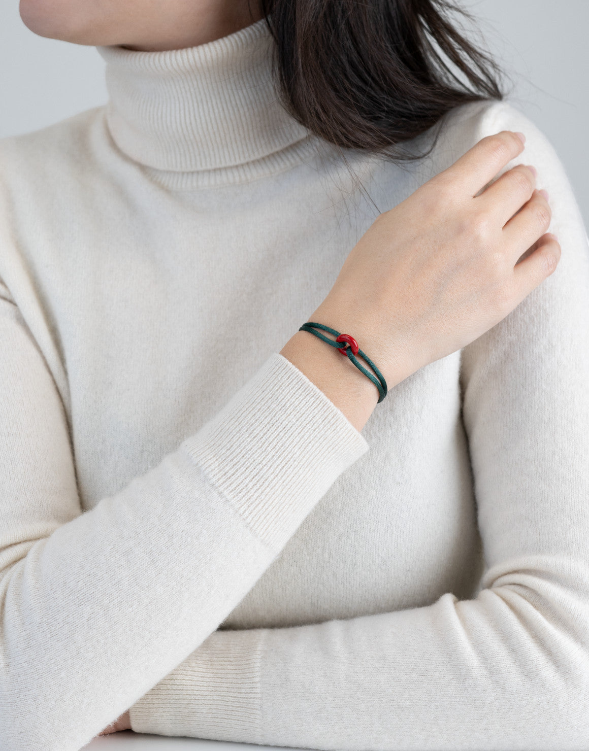 Coral Soho Cord Bracelet