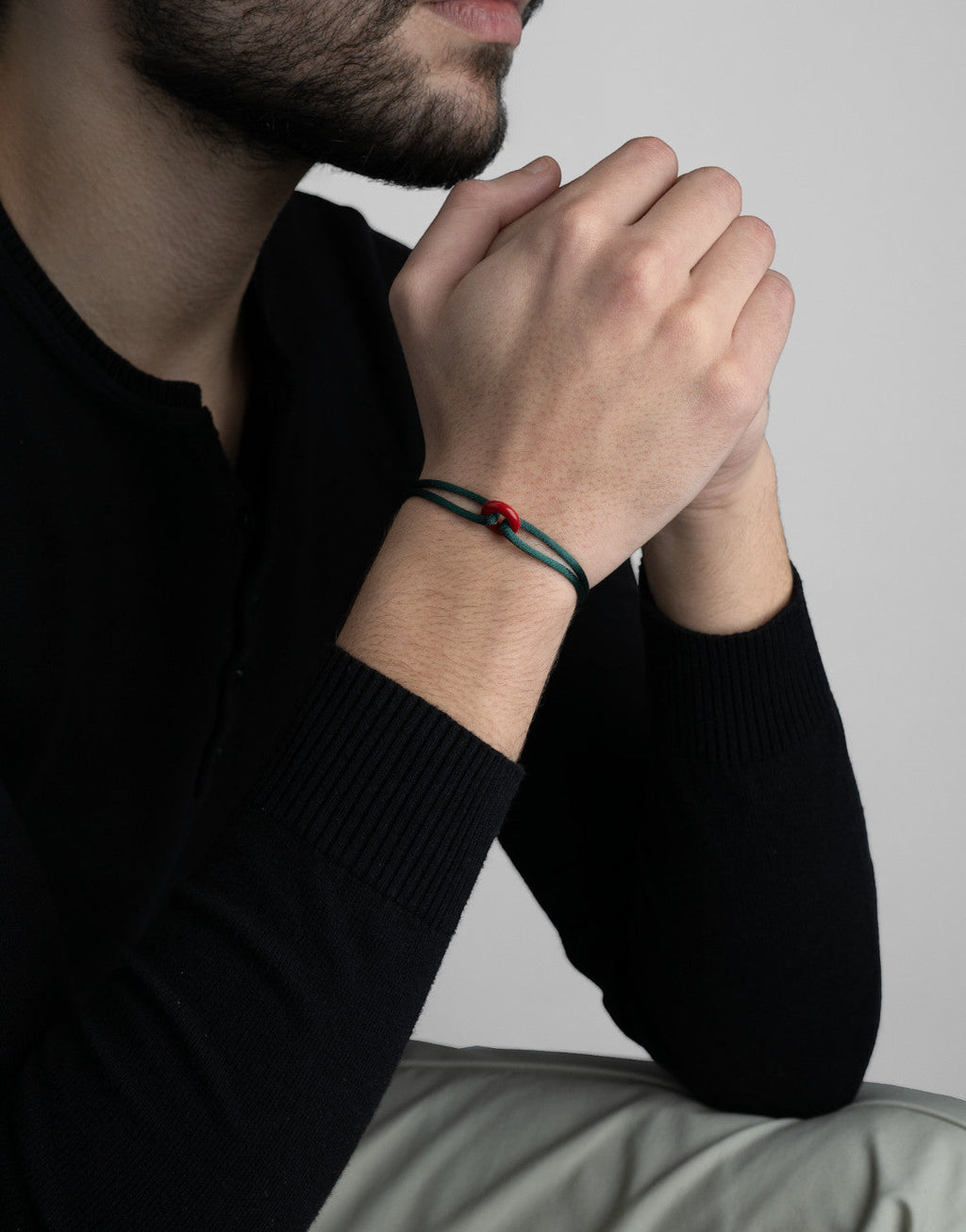 Coral Soho Cord Bracelet