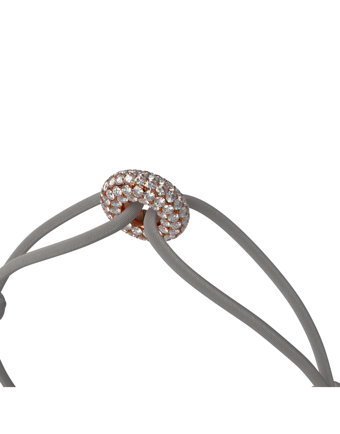 Mini Rose Soho Pavé Cord Bracelet