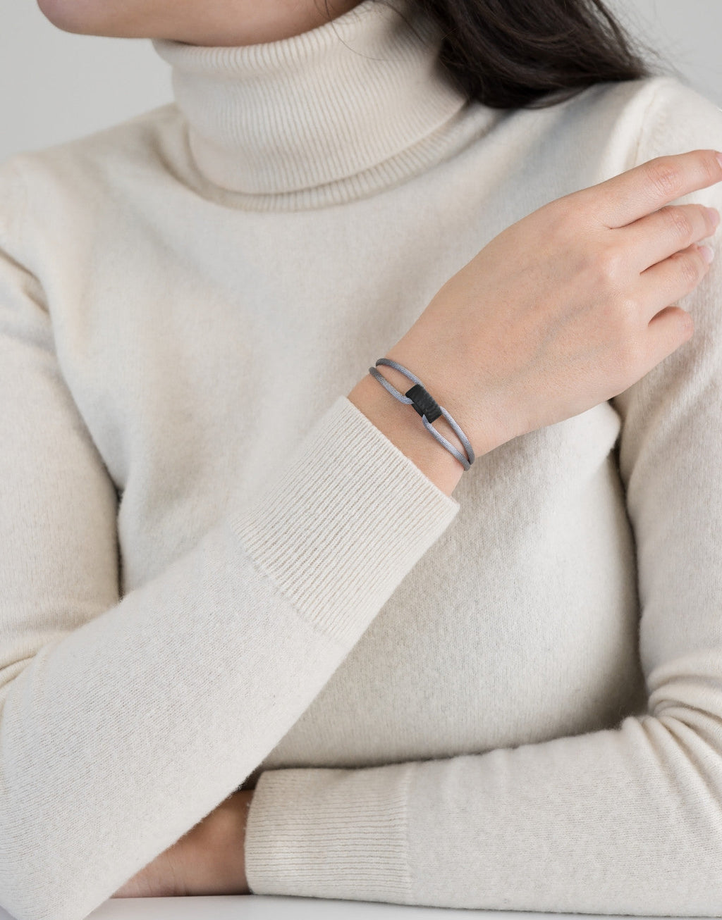 Carbon Regent Cord Bracelet