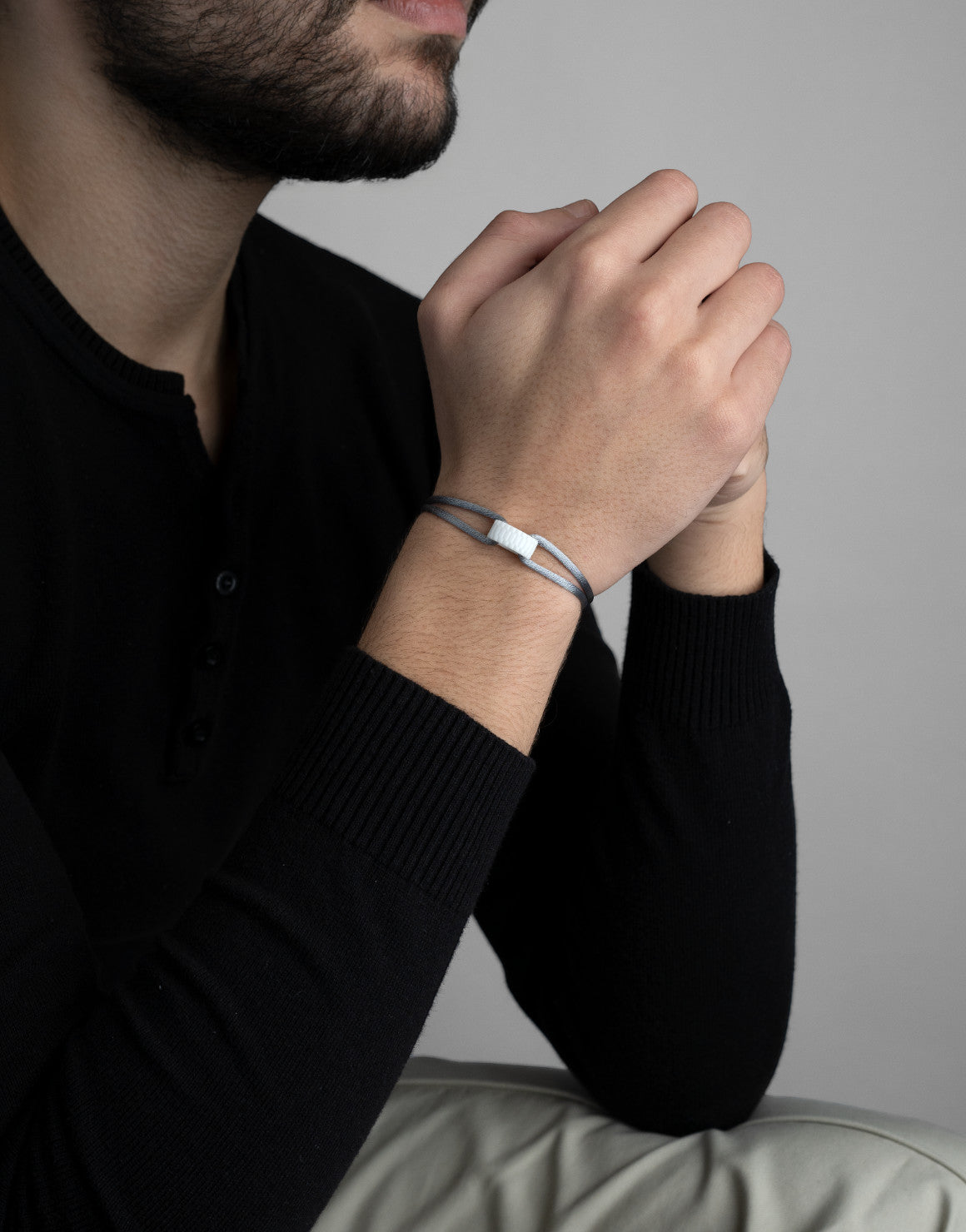 Snow Regent Cord Bracelet