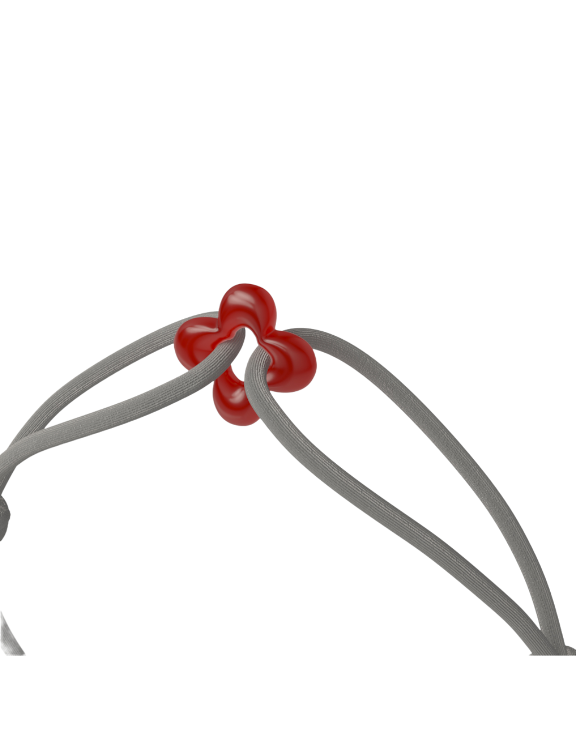 Mini Red Clover Cord Bracelet