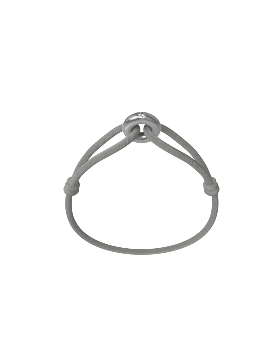 Silver Soho Diamond Cord Bracelet