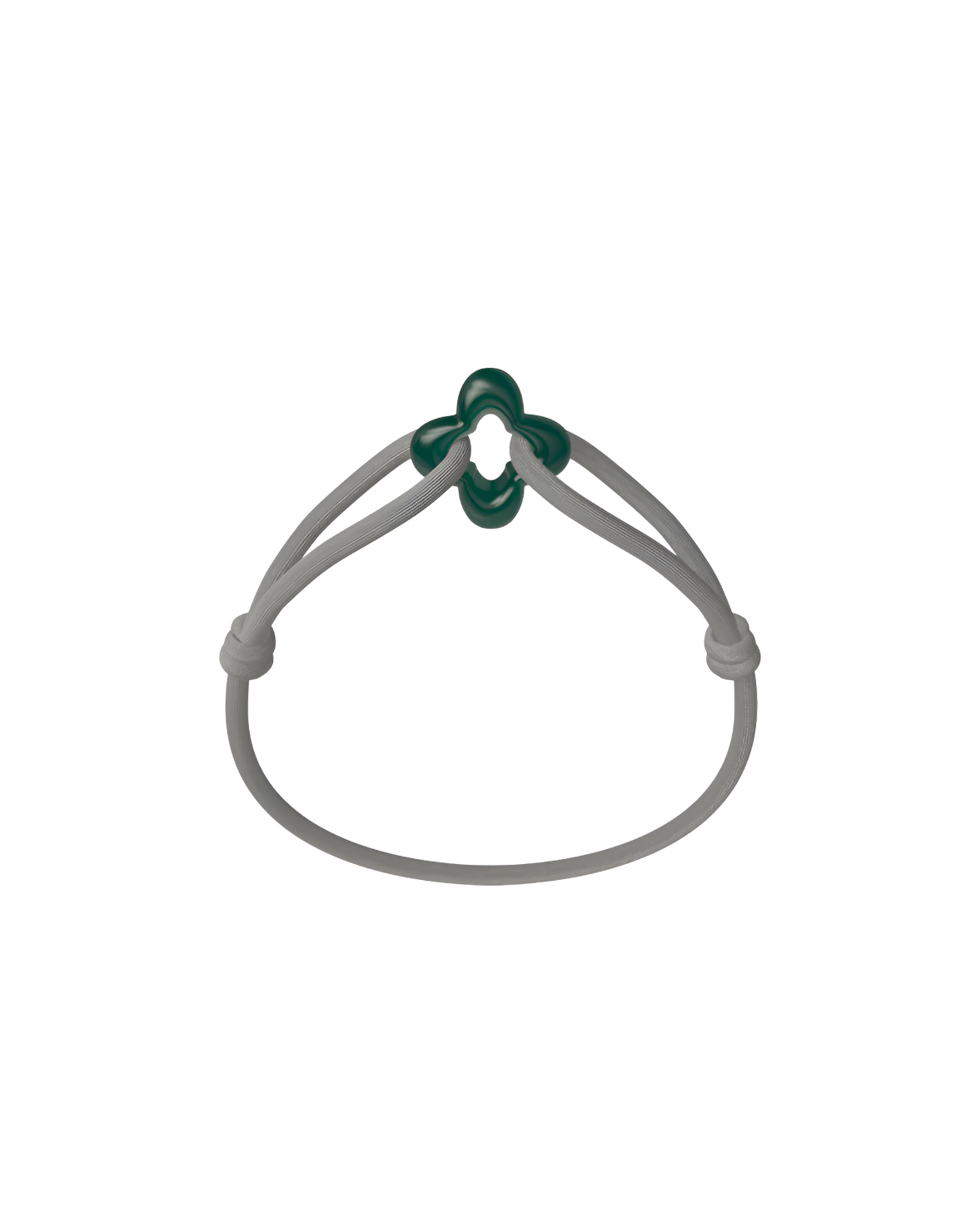 Green Clover Cord Bracelet