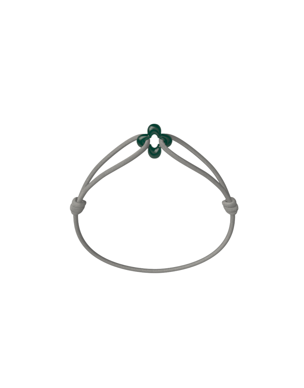 Mini Green Clover Cord Bracelet