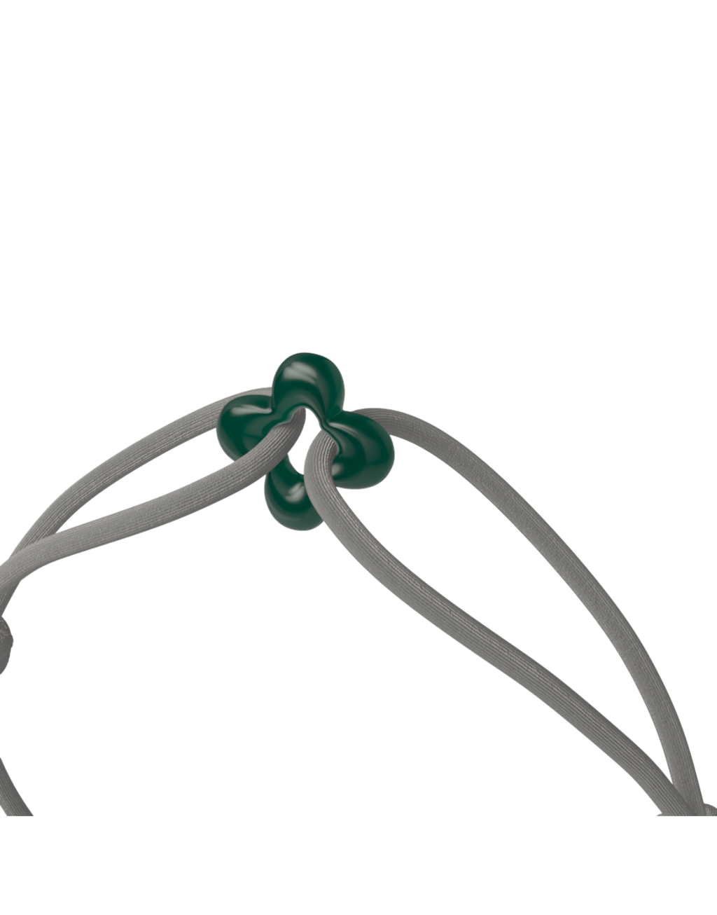 Mini Green Clover Cord Bracelet