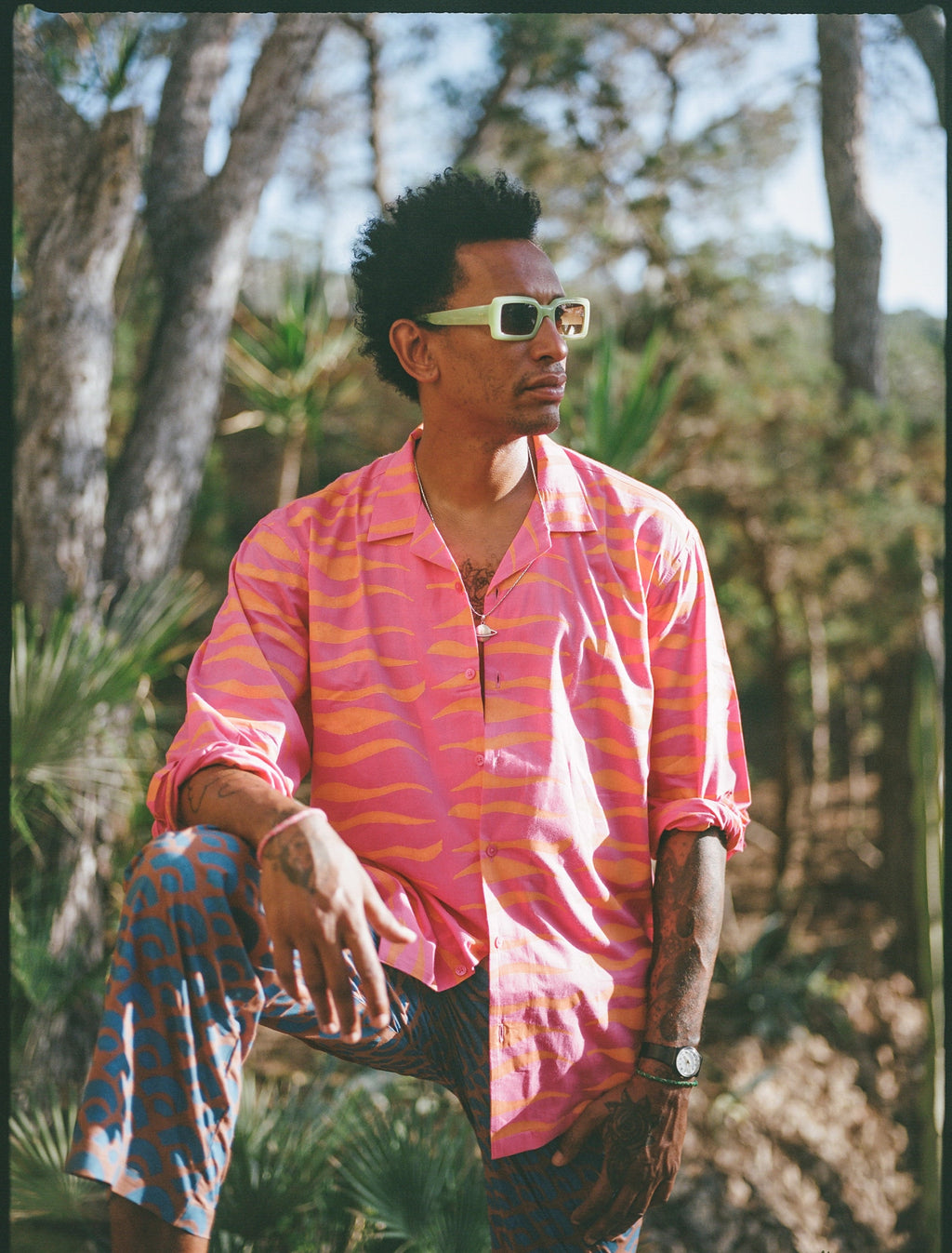 Can Tiger Pink Organic Pyjama Set