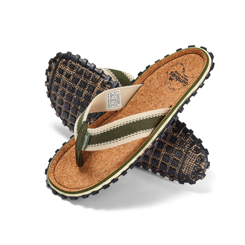 Khaki Flip Flops for Men
