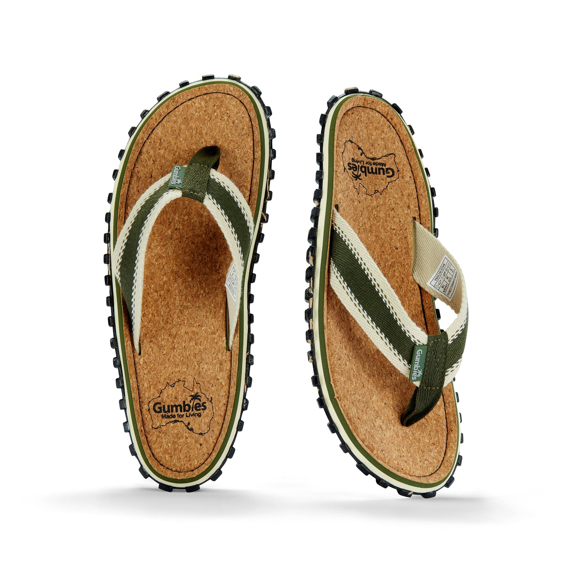 Khaki Flip Flops for Men