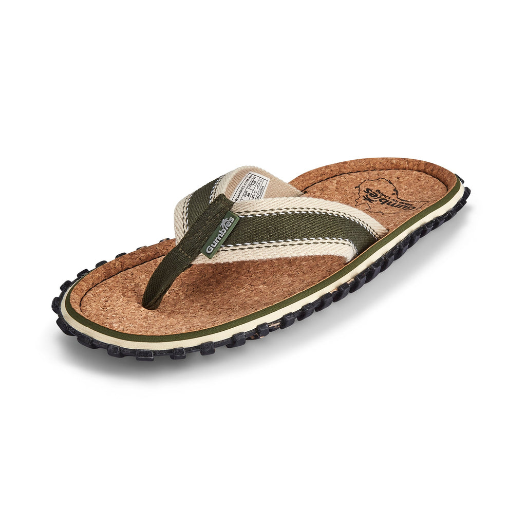 Khaki Flip Flops for Men