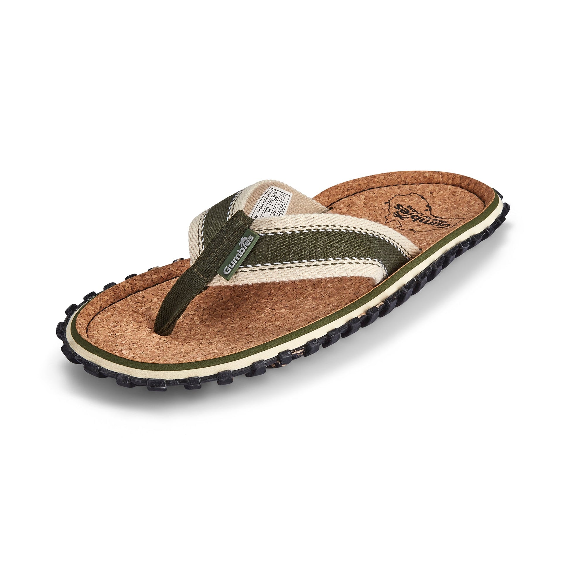 Khaki Flip Flops for Women