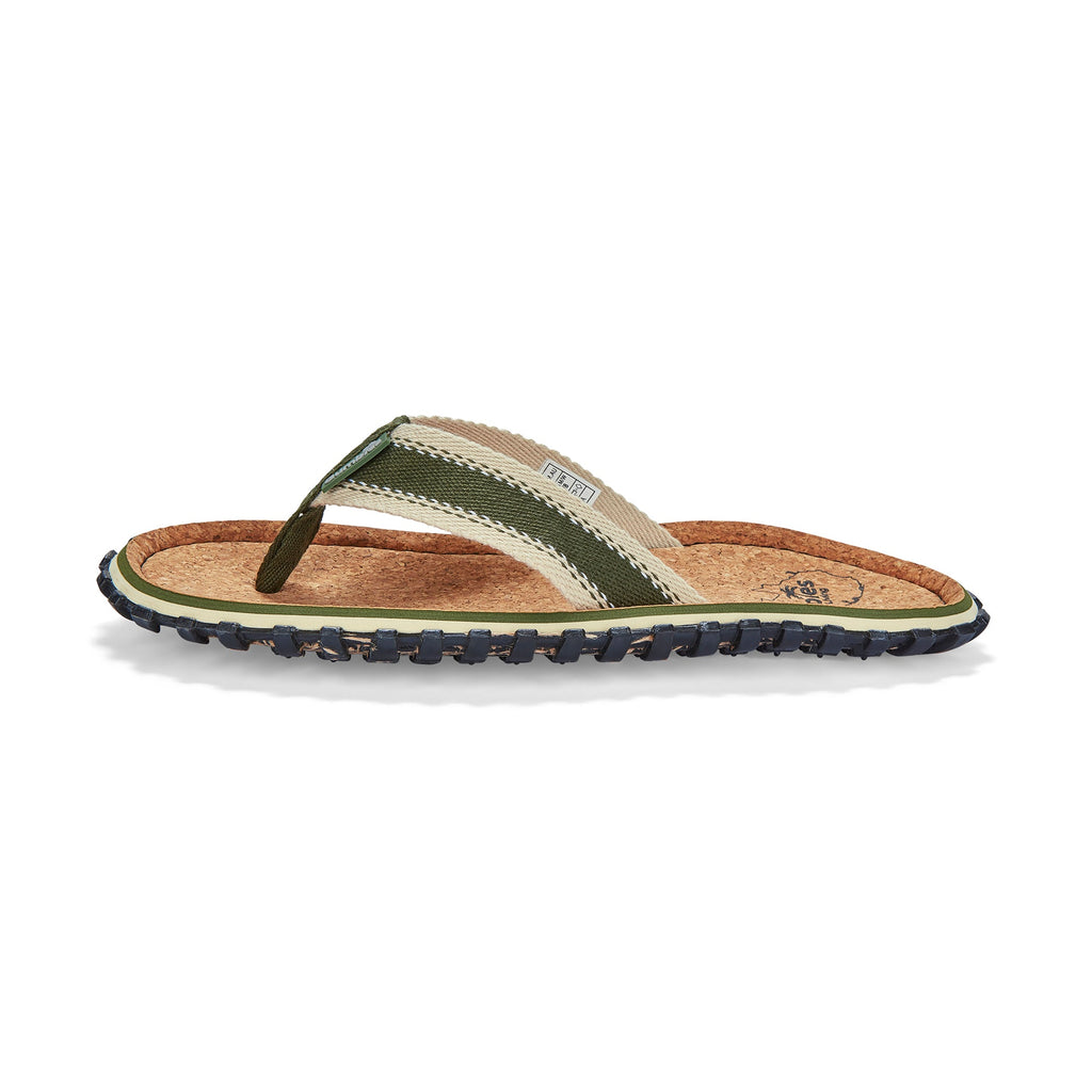 Khaki Flip Flops for Men
