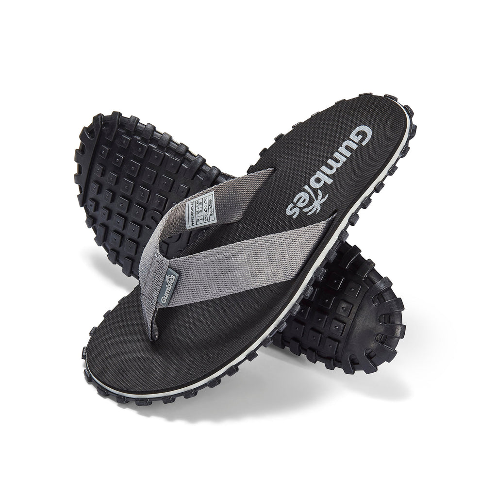 Duckbill Flip Flops Women's Black and Grey Waterproof